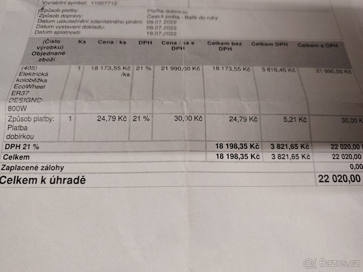 Elektrokoloběžka EcoWheel ER37 - 4