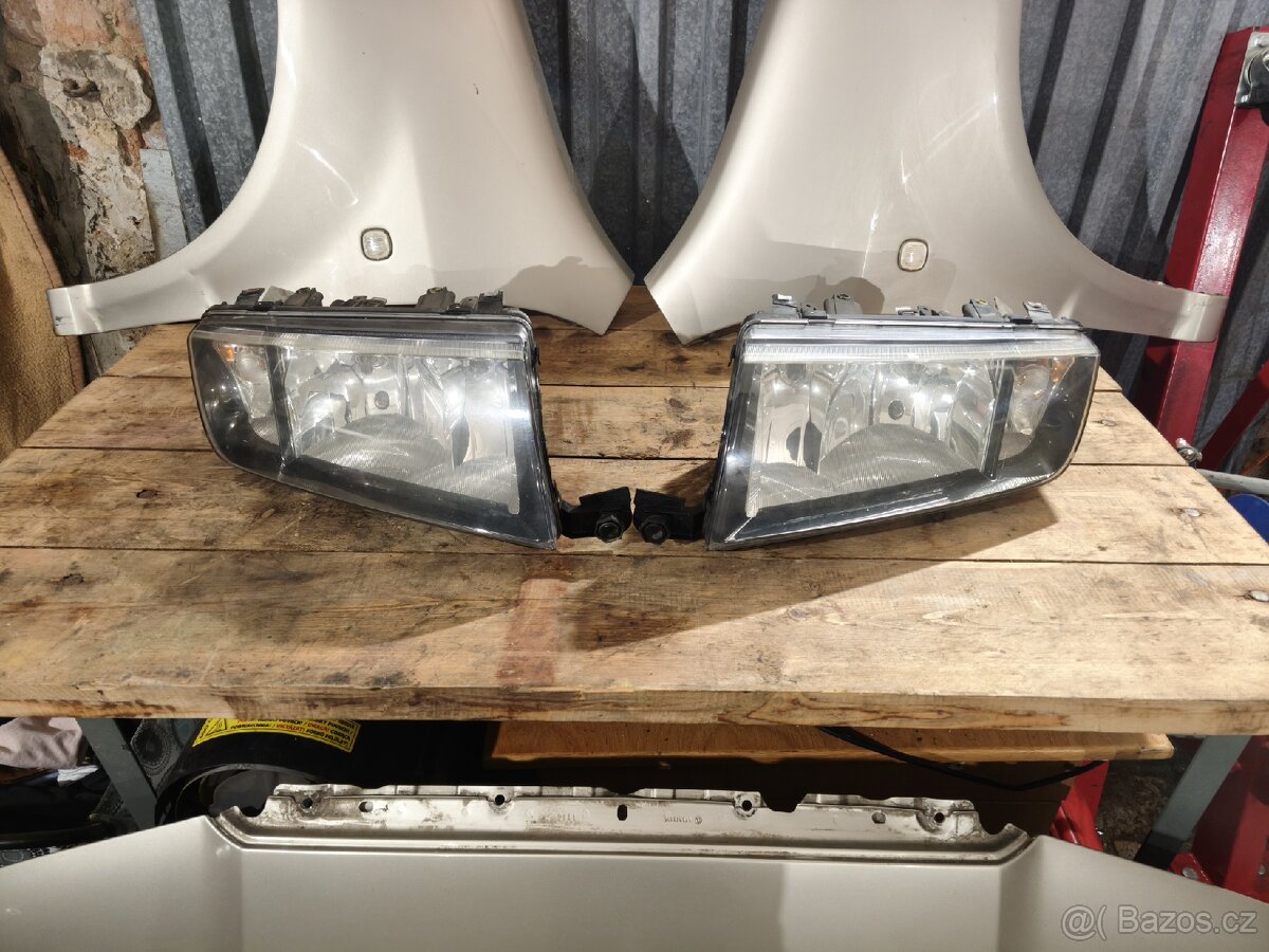 Fabia 1 facelift, předek. Nárazník, blatníky, světla, 9201 - 4