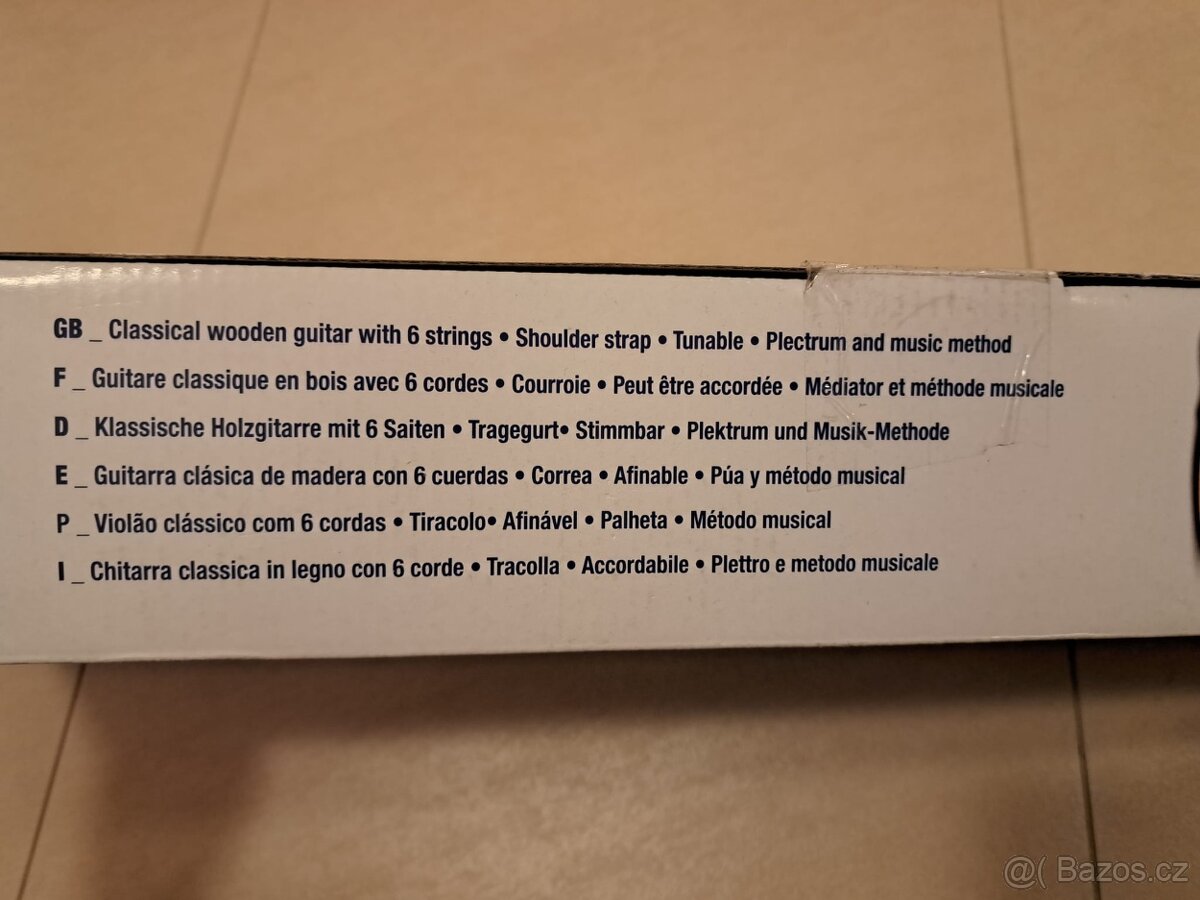 Bontempi dětská dřevěná kytara 75 cm - 4