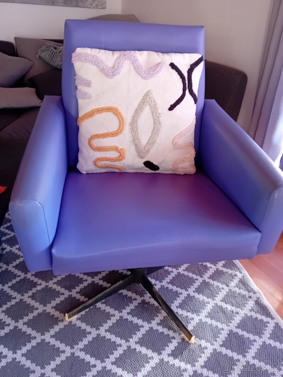 Točící se křesla 5 kusů, - 4