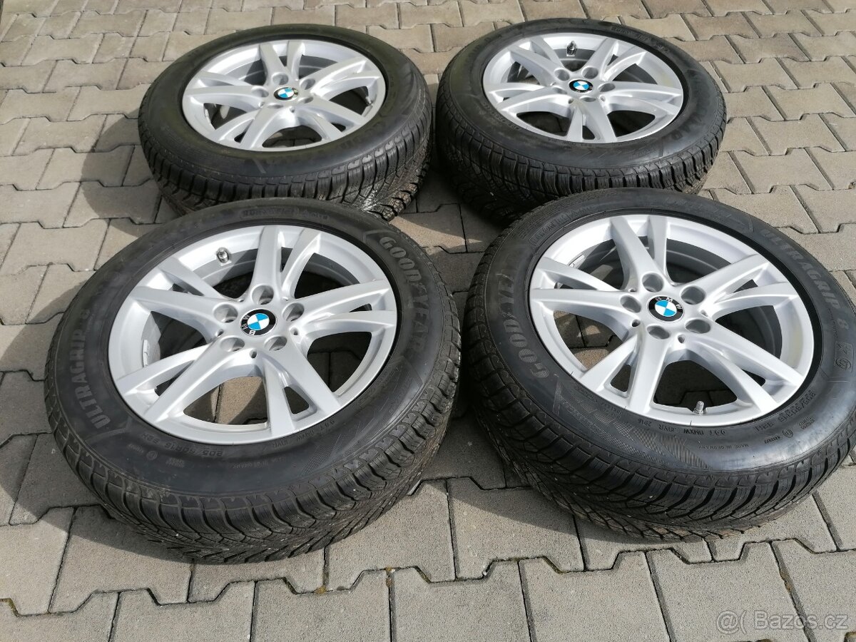 5x112 16 7J ET52 orig. alu kola BMW 2 vč. zim. pneu Goodyear - 4