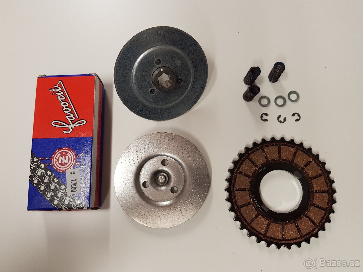 Jawa 50 pionýr 550,555,20,21,23 spojka, spojkový koš - 4