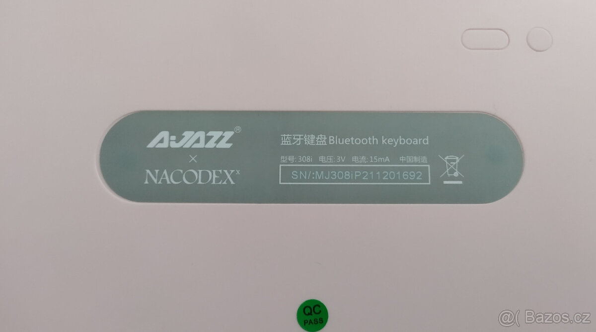 AJAZZ 380i Bezdrátová/Bluetooth klávesnice - růžová - 4