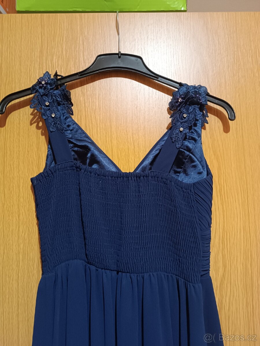 Dámské šaty tmavě modré vel L - 4