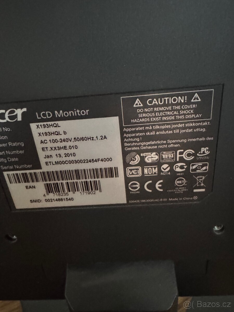 Monitor Acer x193HQL - 4