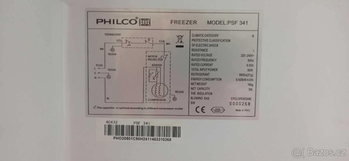 Mrazák Philco - 4