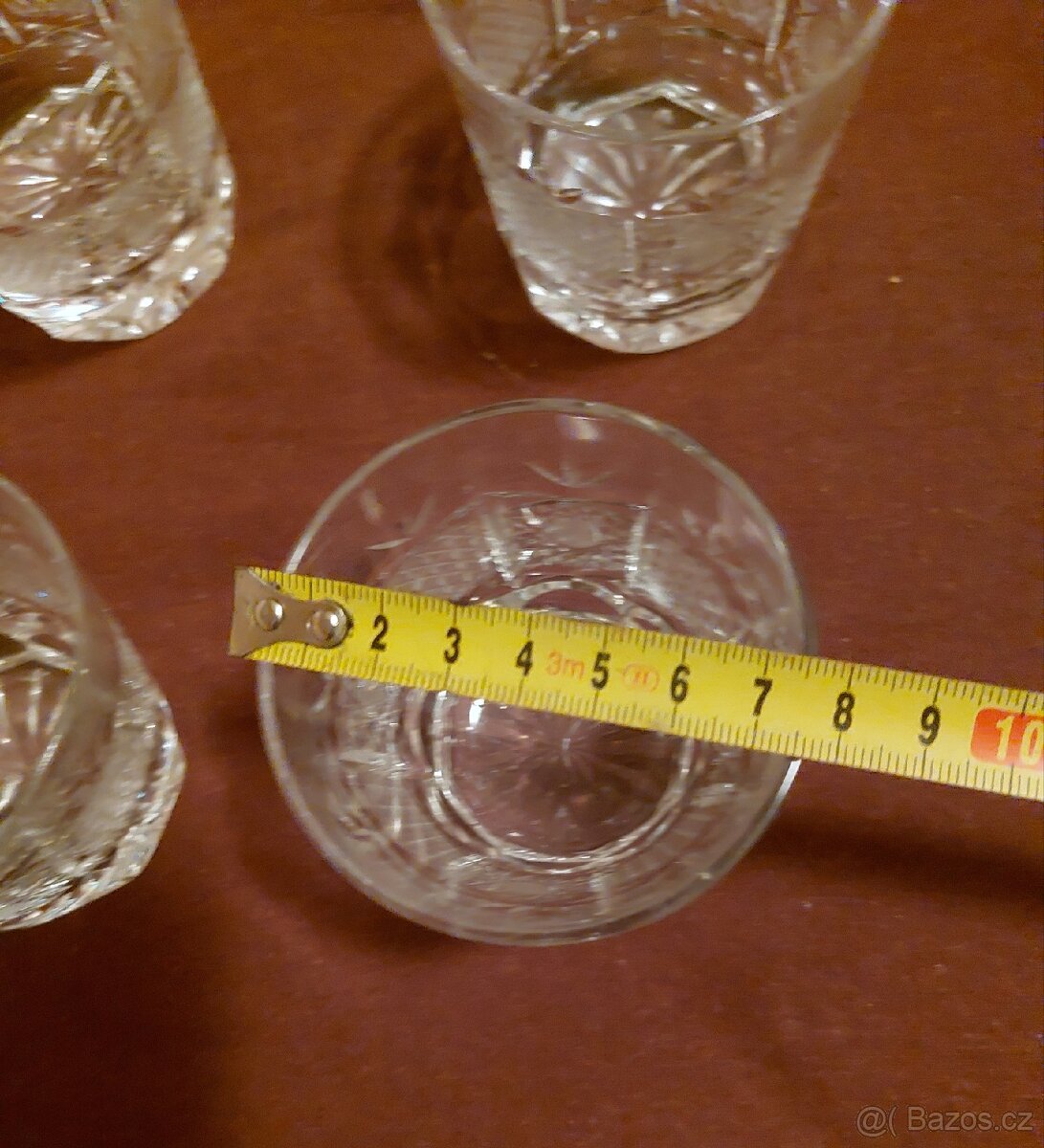 Broušené skleničky na Whisky a kompt.misky. - 4