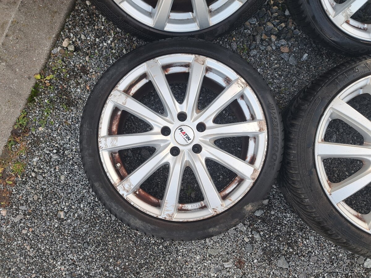 18'' Alu kola platin = 5x112 + zimní pneu 225/40 - 4