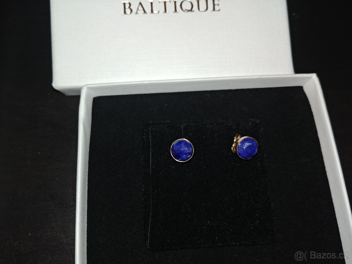 Safírové náušnice se zlatem - 4