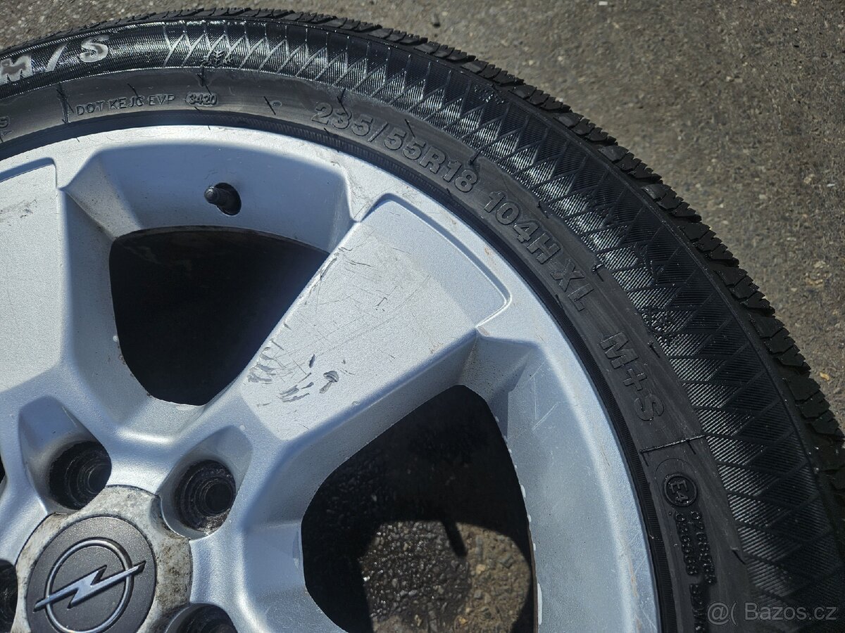 235/55R18 104 H XL včetně disků pro opel antara - 4