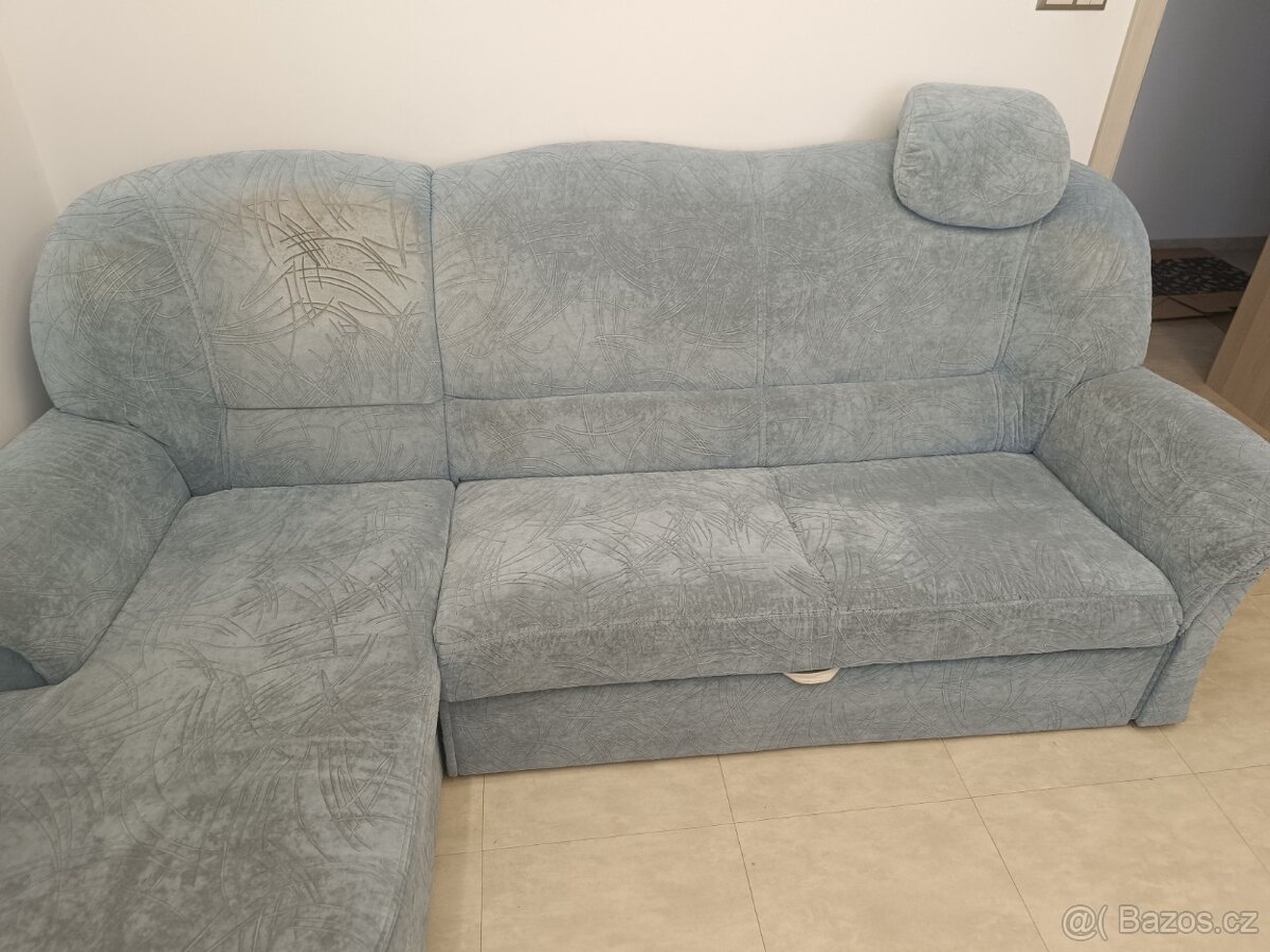 prodám modrý gauč - 4