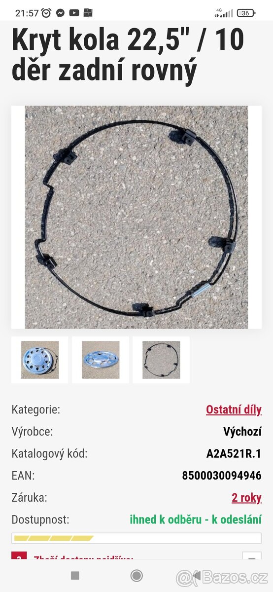 Prodám poklice - kryty kol - 4