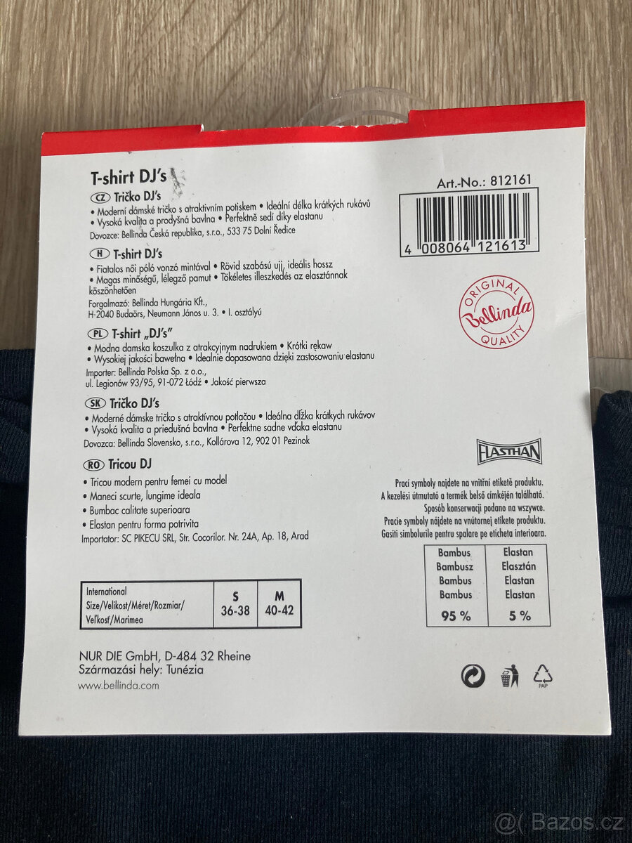 Dámské černé tričko, vel. M - 4