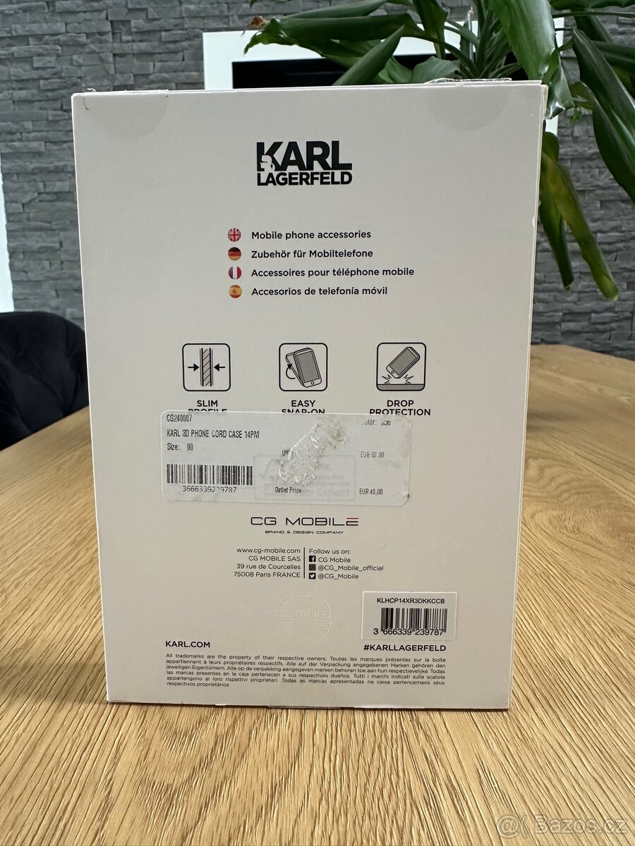 Tyrkysový obal / kryt Karl Lagerfeld iPhone 14 Pro Max - 4