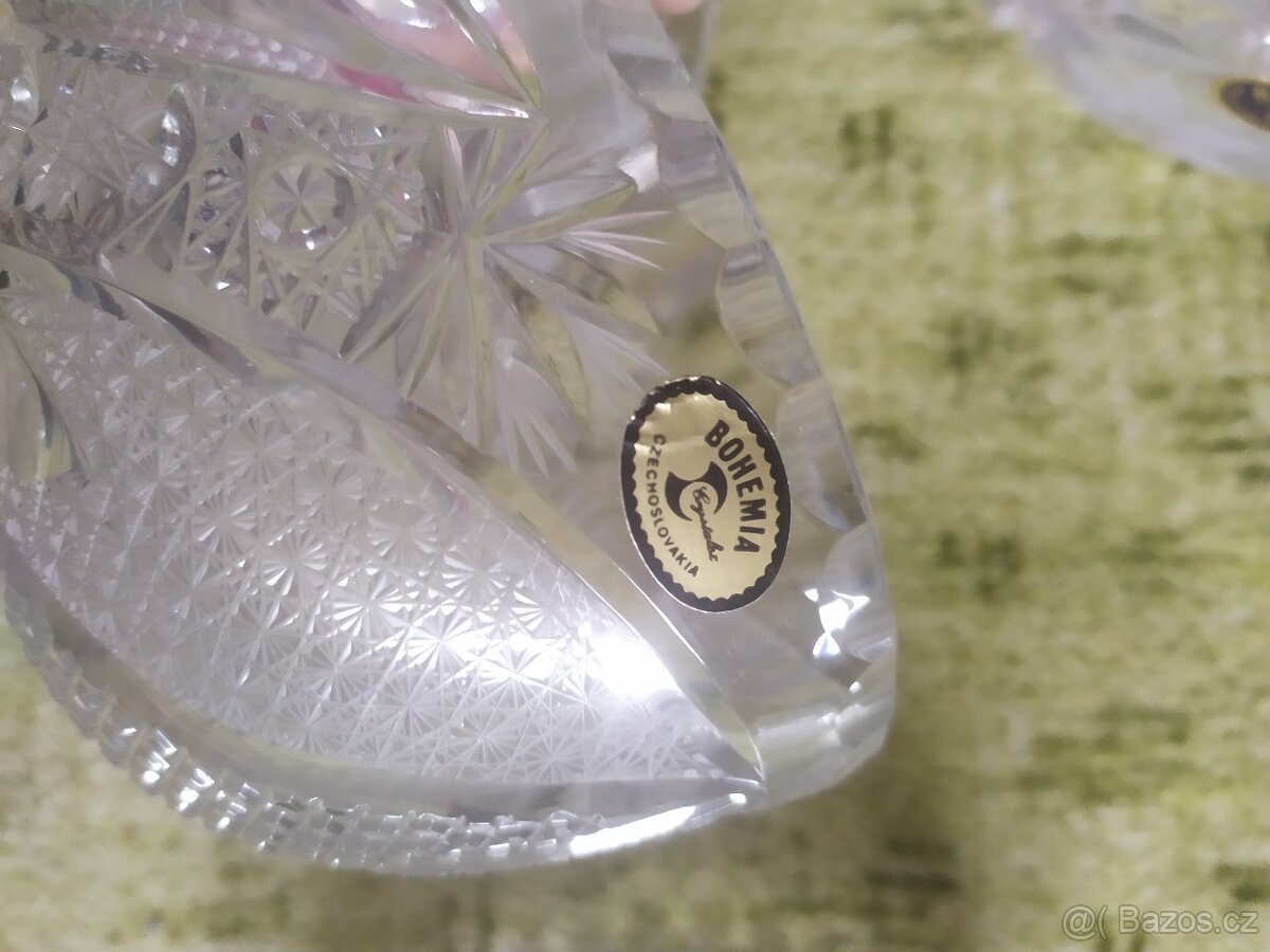 Polobroušené skleněné mísy - 4