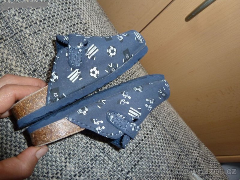 Dětské boty,pantofle Björndal kožené - 4