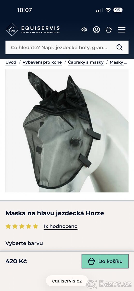 Maska na hlavu jezdecká Horze - 4