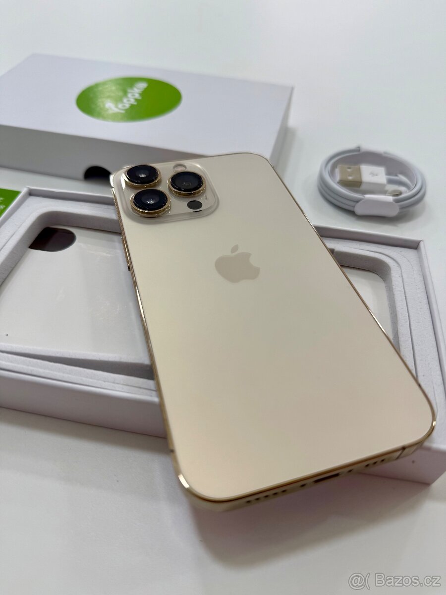 Apple iPhone 13 Pro 128GB Gold - Krásný stav - ZÁRUKA - 4