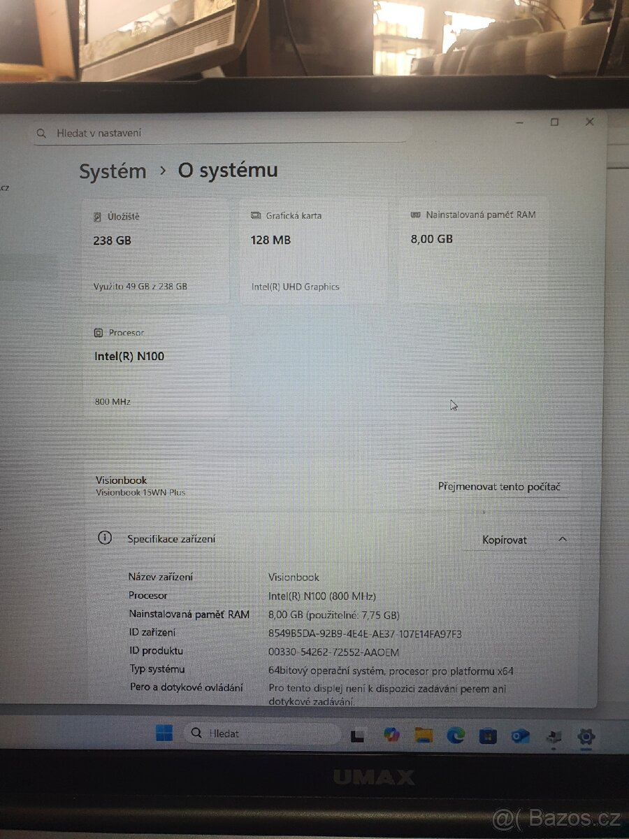 Notebook Umax Visionbook 15WN Plus - 4