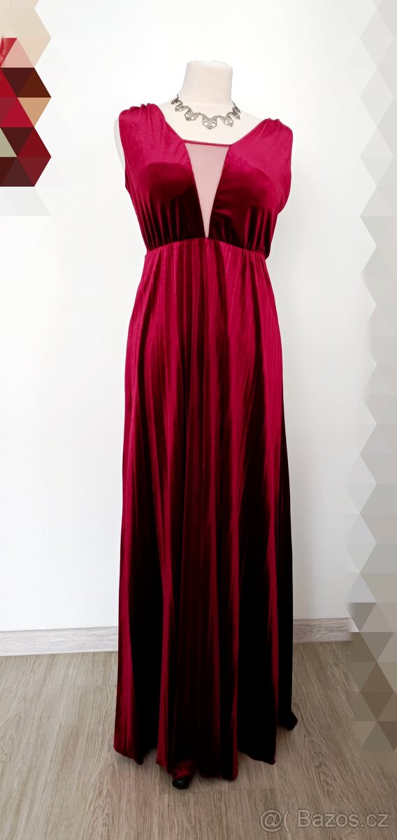 Společenské sametové šaty - 4