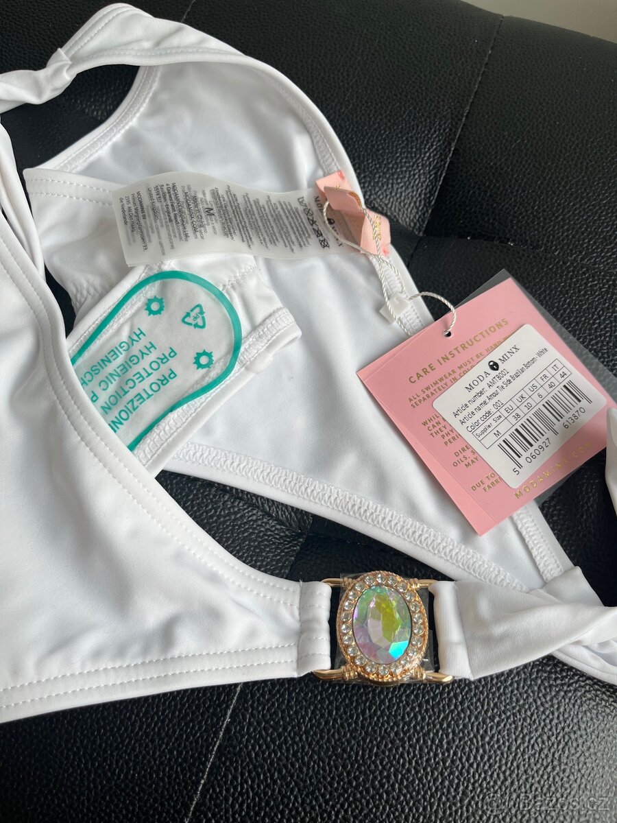 Bílé plavky diamond vel. M, nové s visačkou - 4