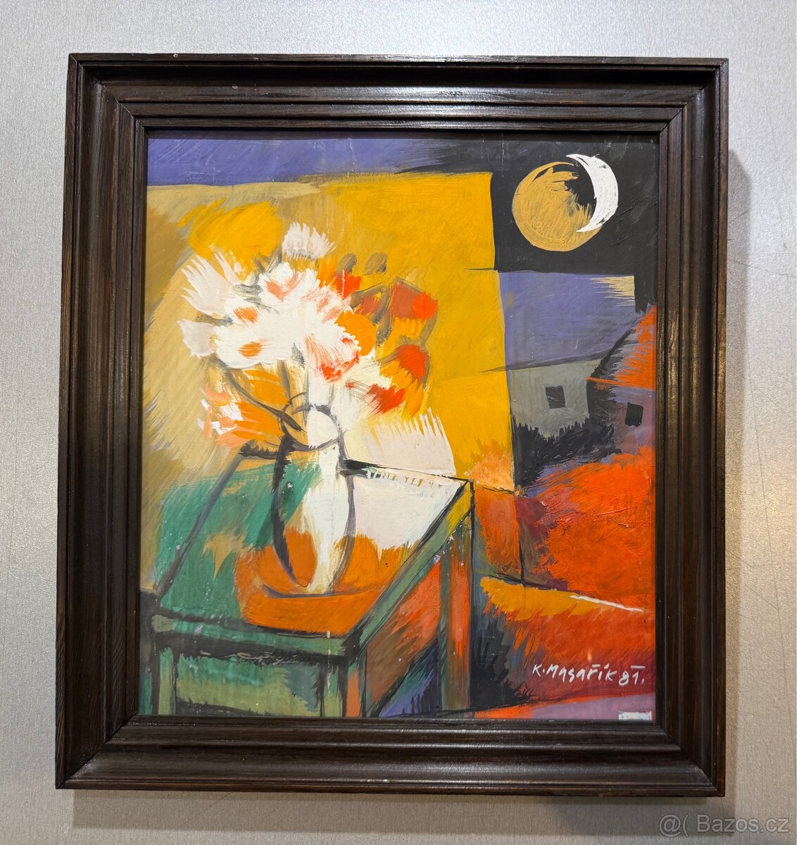obraz K.Masařík Zátiší s květinami - 4