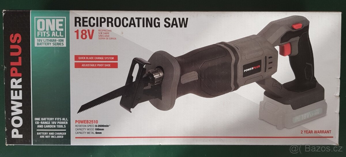 Přímočará pila 18V (bez akumulátoru) POWEB2510 - 4
