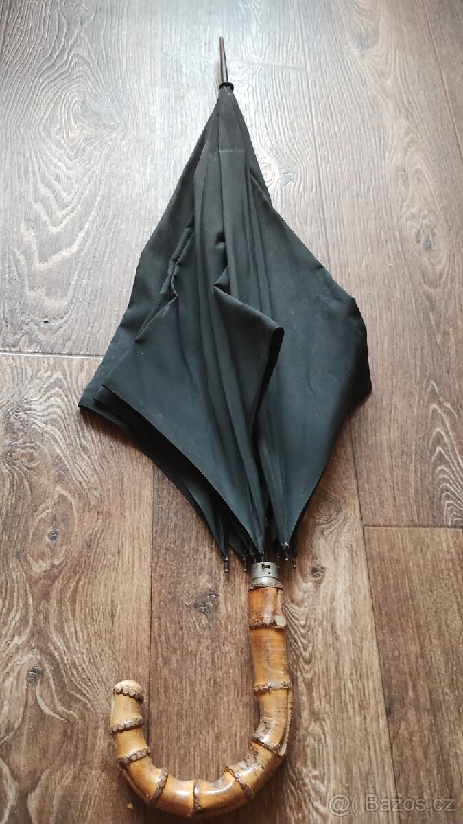 Deštník s bambusovým držadlem - 4