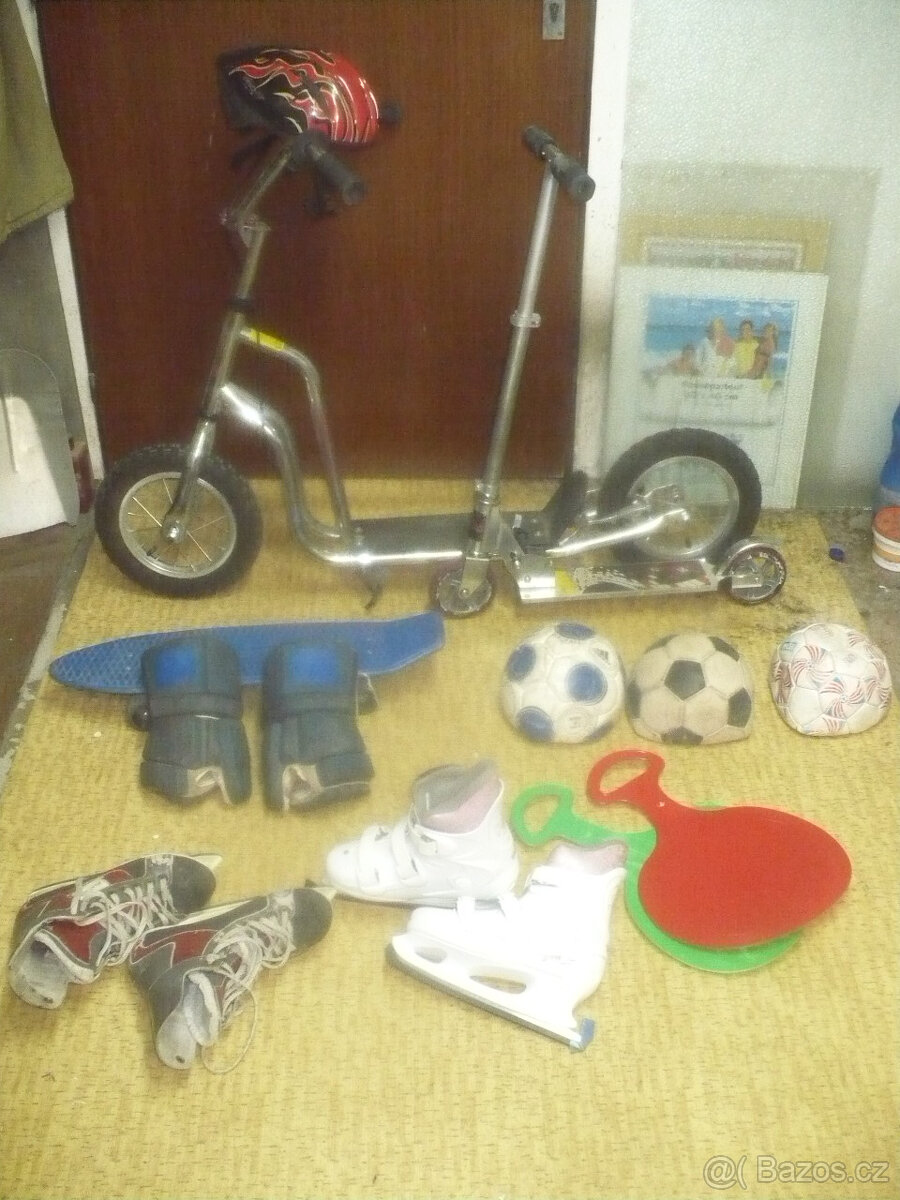 kolo,brusle, koloběžky,skateboard,míče - 4