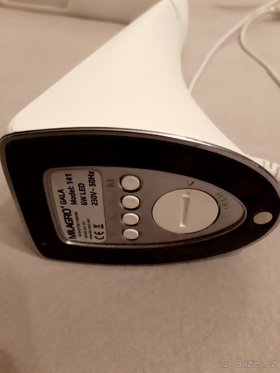 stolní lampa LED s displejem-bílá - 4