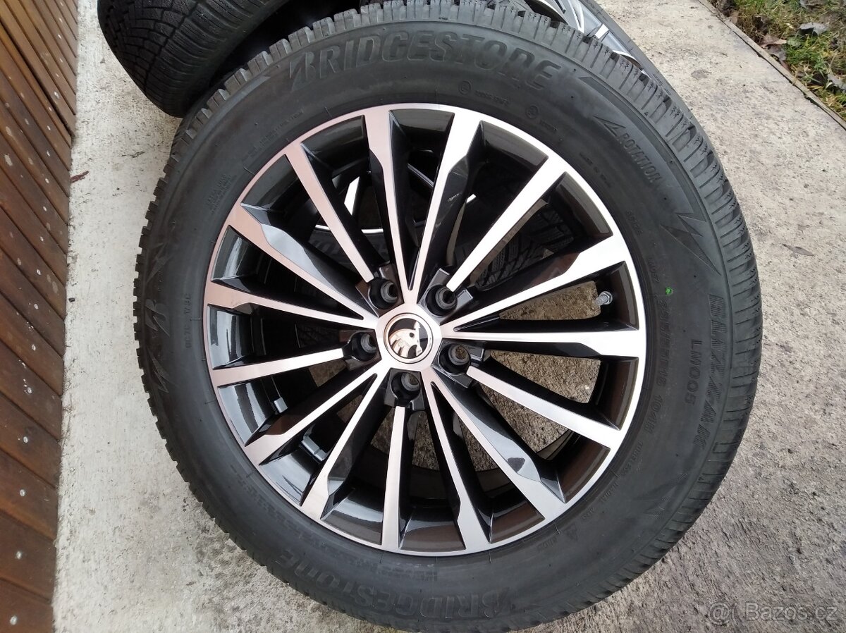 Prodám zimní sadu alu kol 18" na Škoda Kodiaq - 4