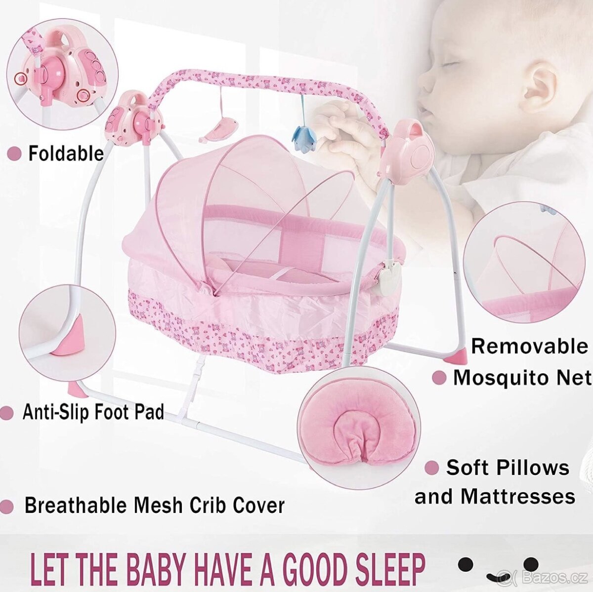 Dětská postýlka-kolébka nová - 4