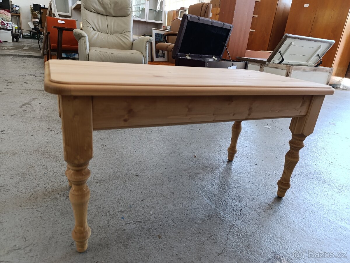 Nový borovicový masivní stůl. - 4