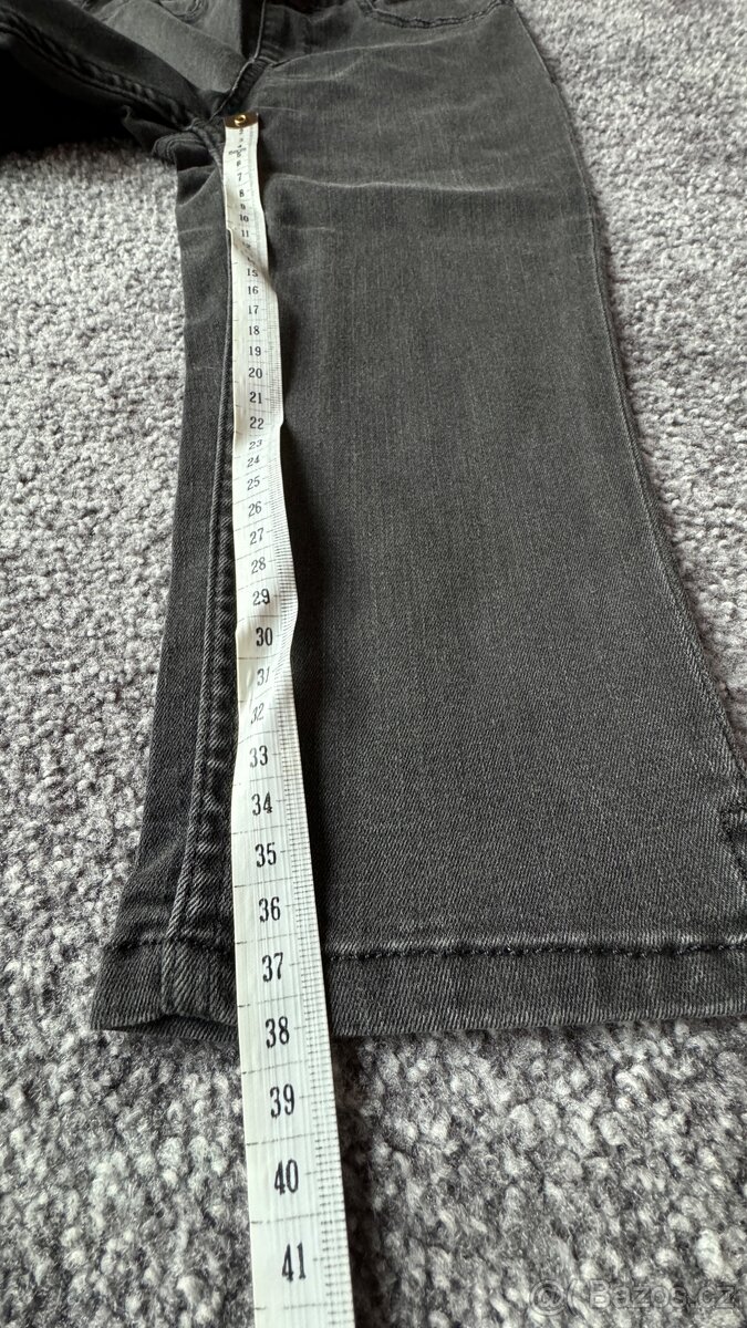 H&M džínové kraťasy černé 134 - 4