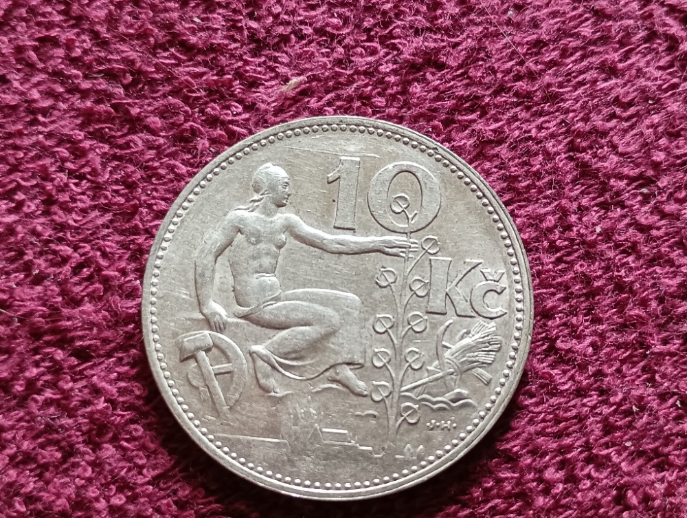 Stříbrná mince 10kc1933 - 4