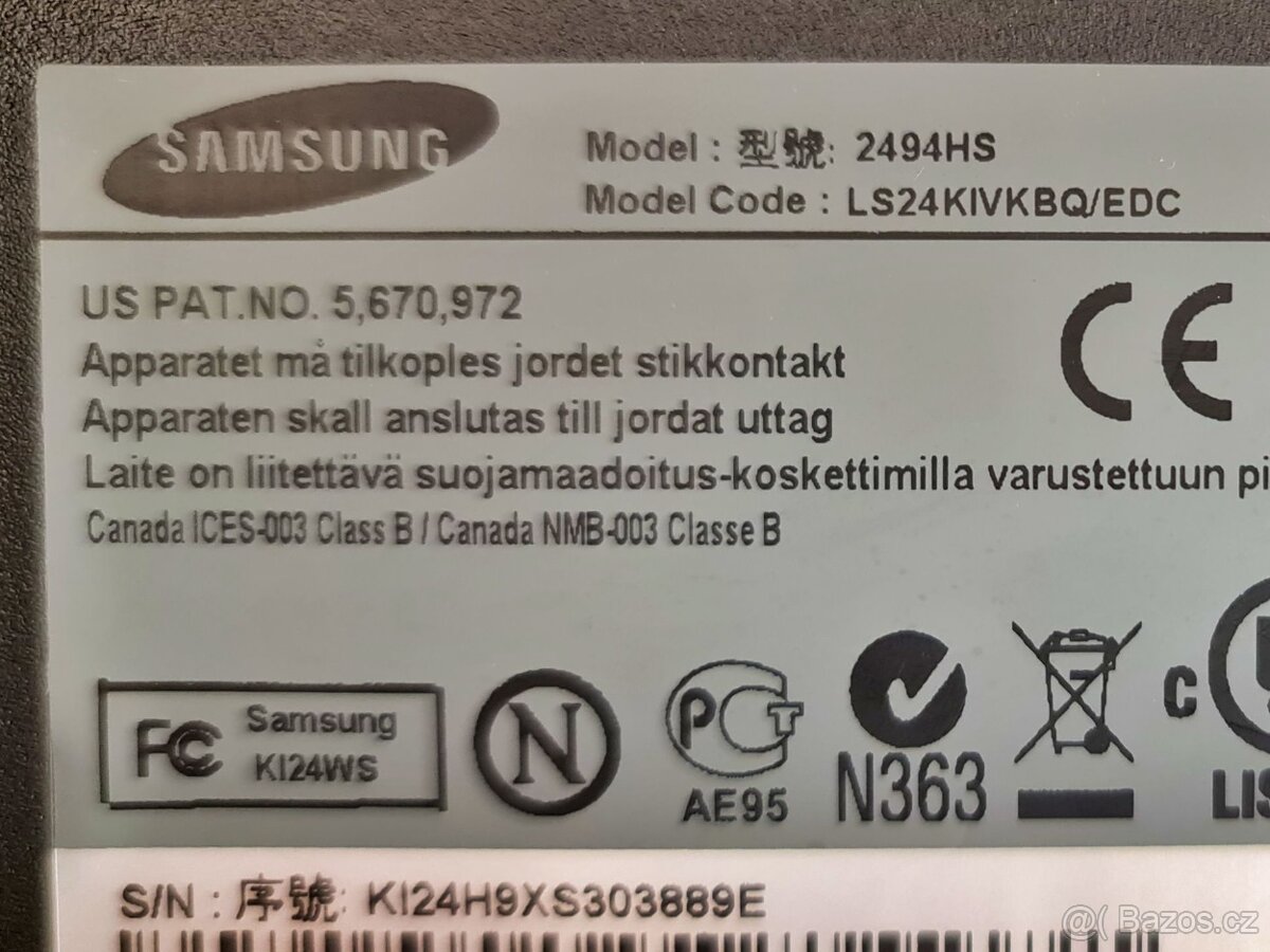 Samsung SyncMaster 2494HS, Full HD, repro - 4