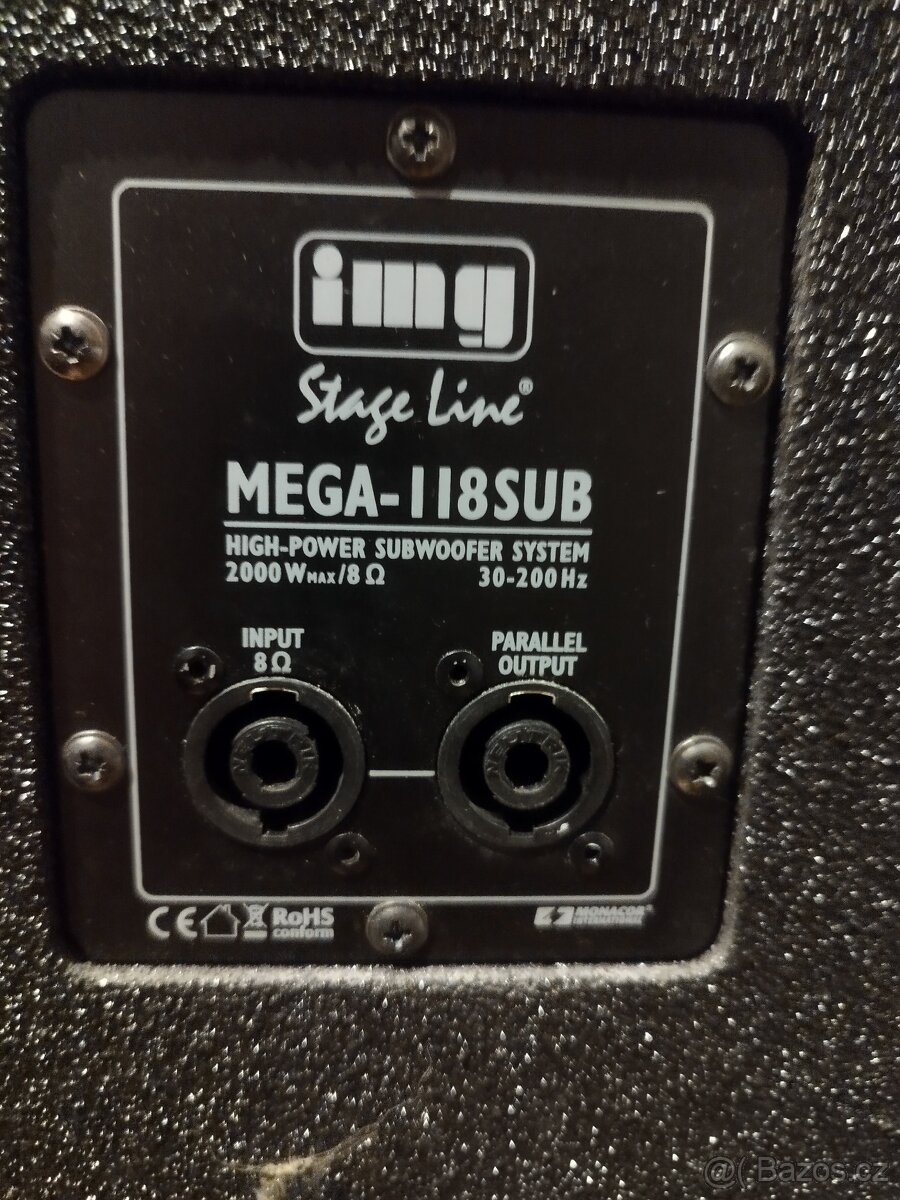 IMG Stage Line MEGA-118SUB pasivní subwoofer - 4
