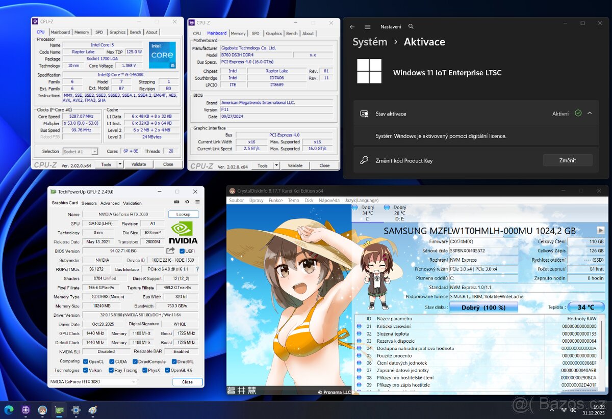 HERNÍ PC i5-14600K//32GB//RTX3080//WIN11 - 4