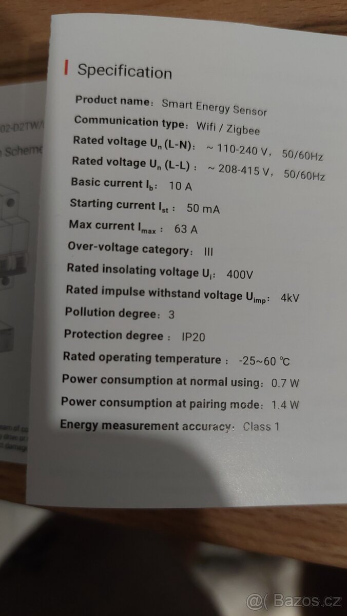 Tuya 3 fázový wifi měřič - 4