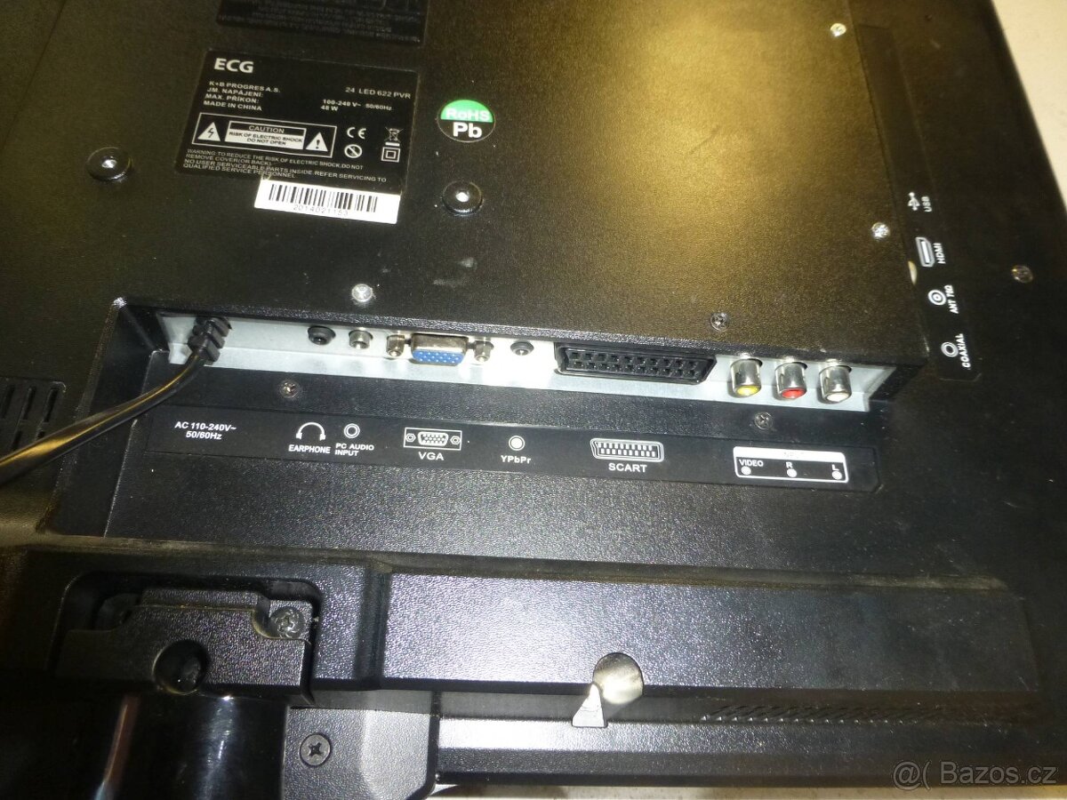 FullHD LED televize 60cm ECG, 24 palců, nemá DVBT2 - 4