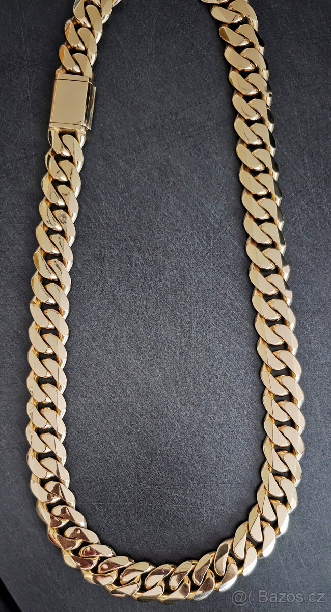 Zlatý nový řetěz 14.k 496g - 4