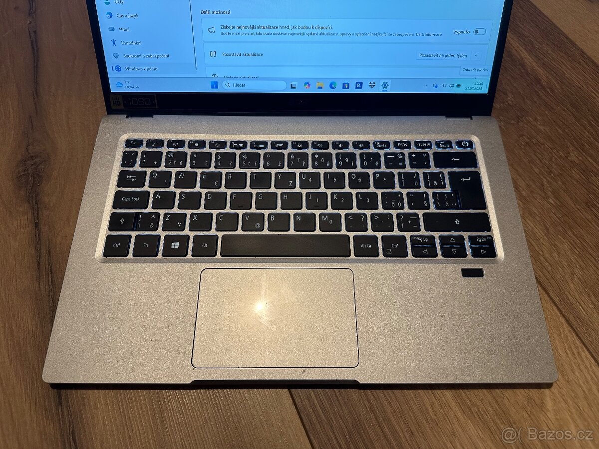 Acer Swift 1 Pure stříbrný celokovový - 4