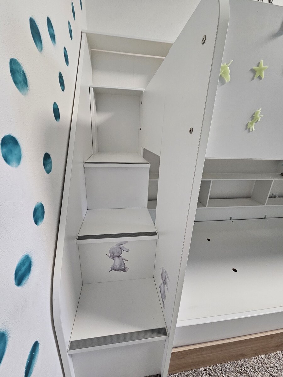 Palanda se schůdky (patrová postel) - 4