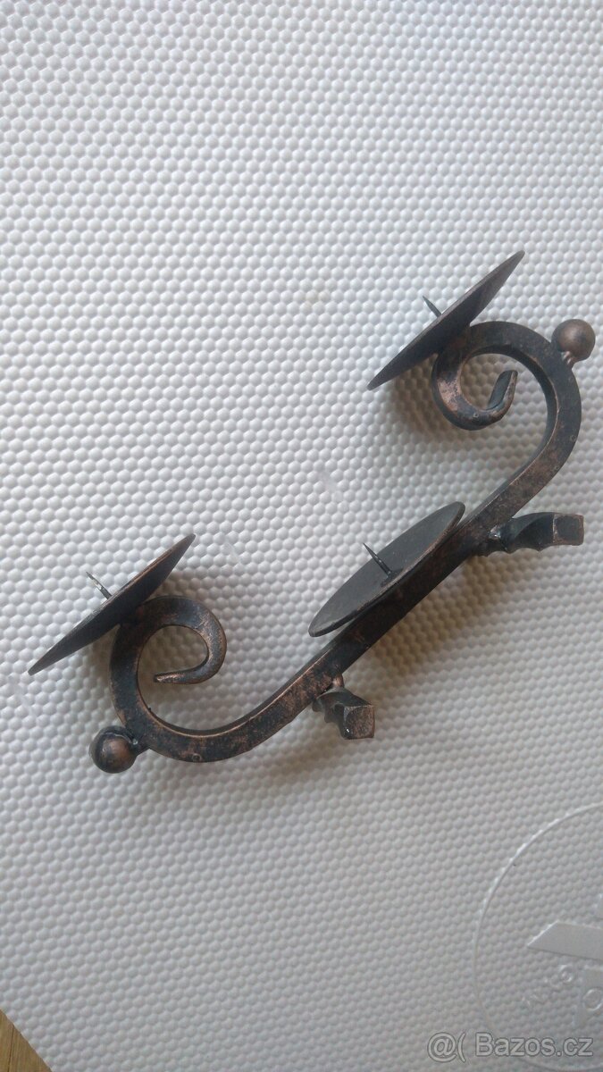 Svícen kovový, ruční práce - 4