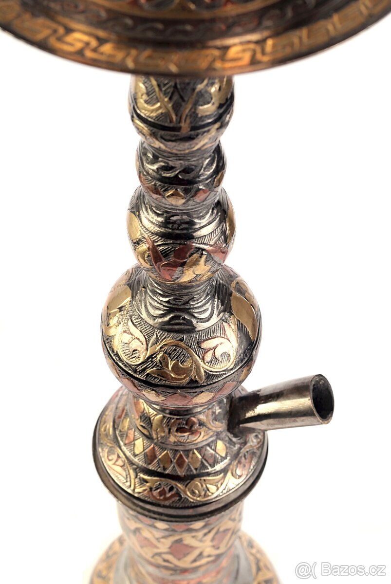 Luxusní celokovová vodní dýmka - sběratelský kousek - 4