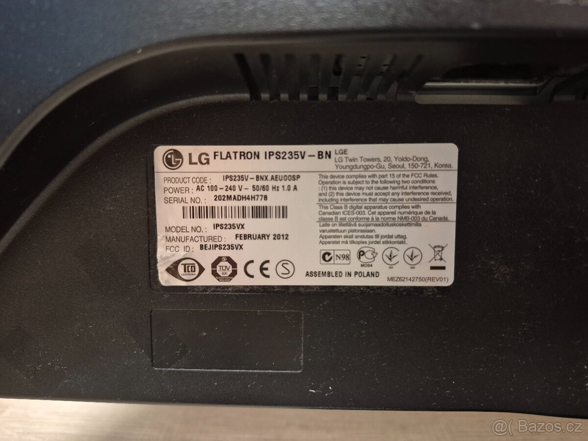 Monitor LG IPS235V - Full HD, IPS, 23" - 4