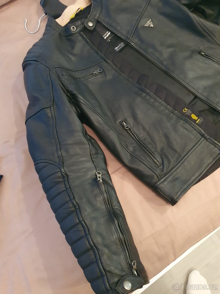 Motorkářská kožená bunda - 4
