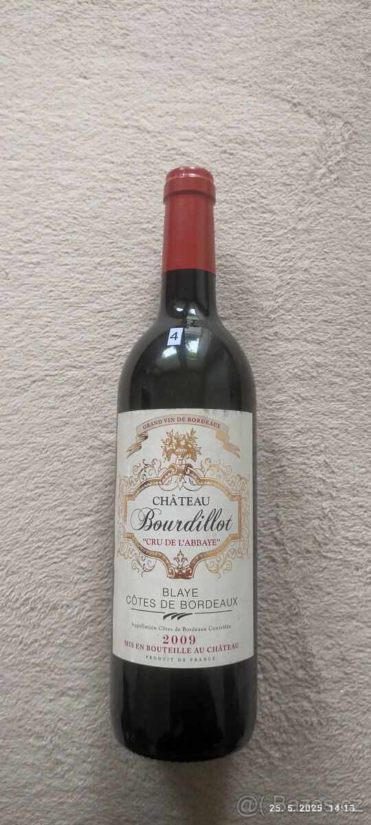 Zberatelske vína Bordeaux vid popis - 4