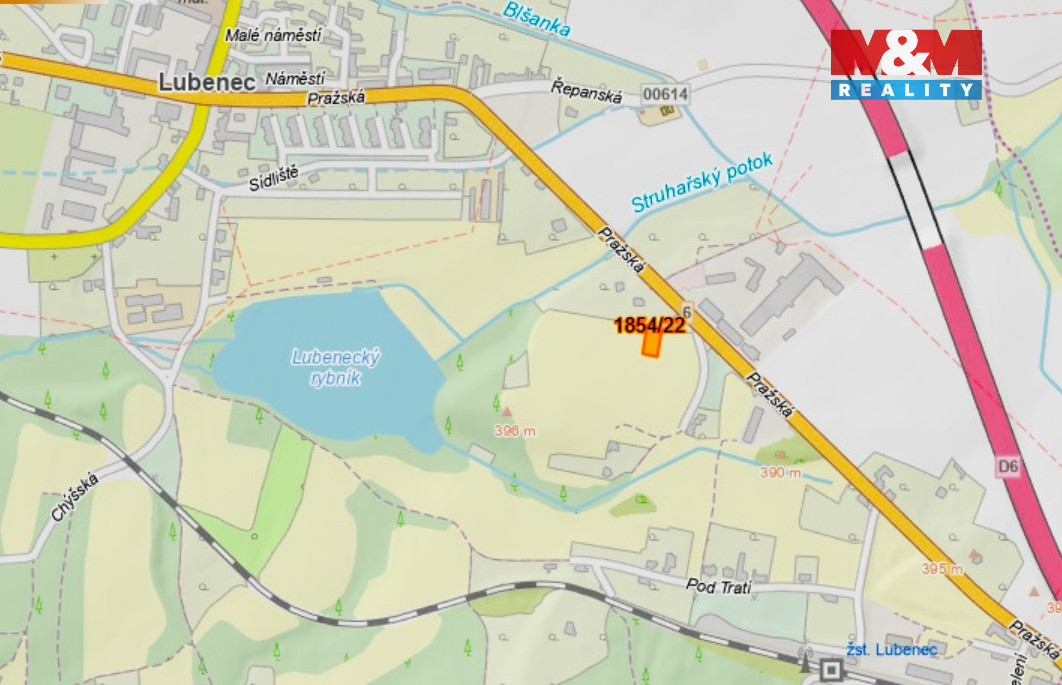 Prodej pozemku k bydlení, 730 m², Lubenec - 4