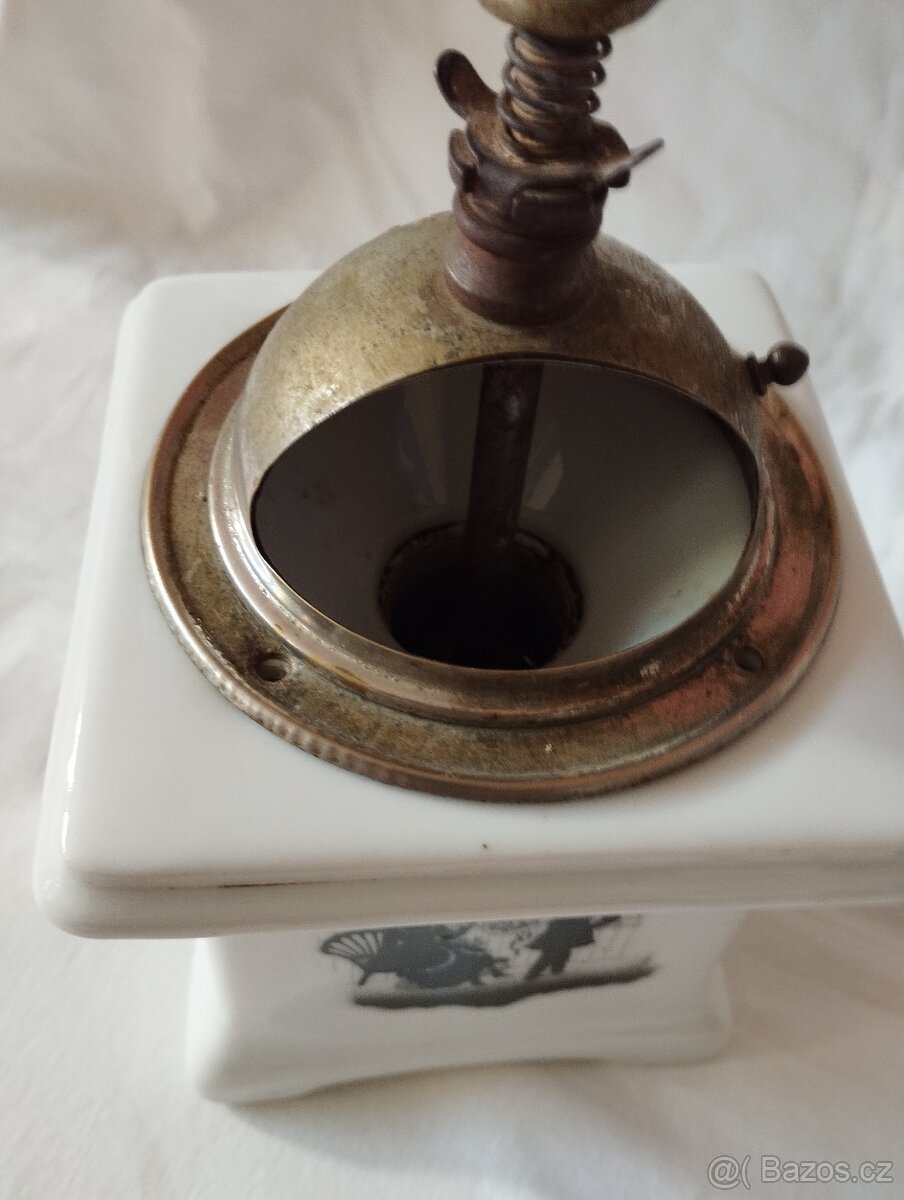 Starý porcelánový mlýnek LEINBROCK S - 4